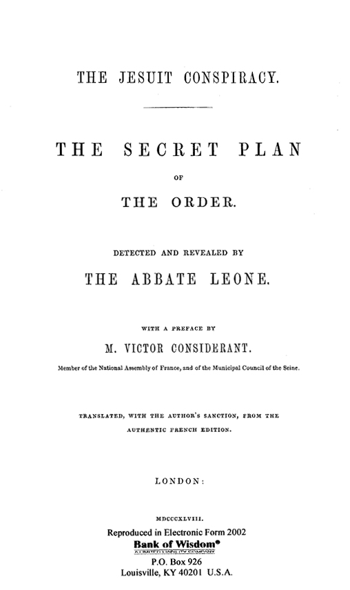 The Secret Plan of The Order